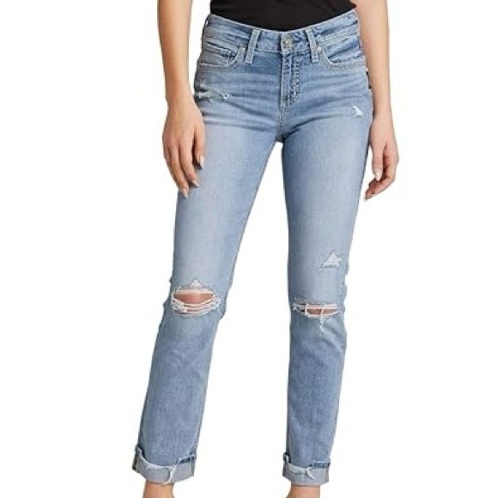 Silver Brand Women’s Avery High Rise Straight Leg Jeans 26W x 27L